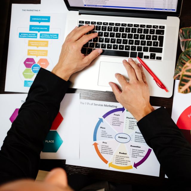 SEO Success Starts Here: A Comprehensive Keyword Research Guide 2 a person typing on a laptop